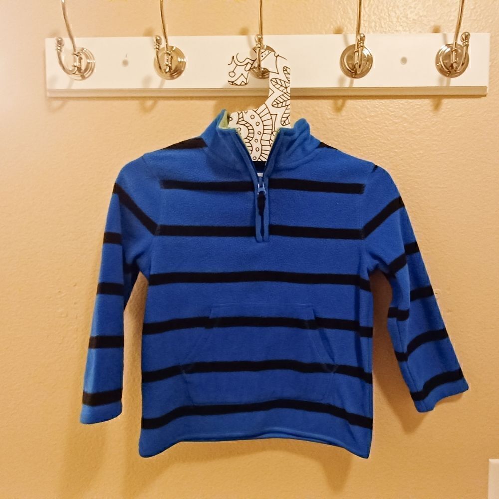Old Navy striped fleece jacket 5T